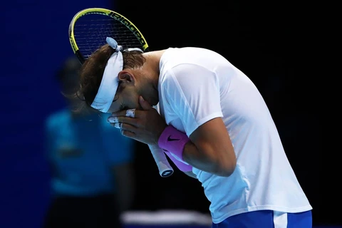 Rafael Nadal thua ngay trận ra quân ATP Finals 2019. (Nguồn: Getty Images)