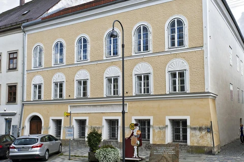 Ngôi nhà nơi trùm phátxít Adolf Hitler chào đời. (Nguồn: AFP/Getty Images)