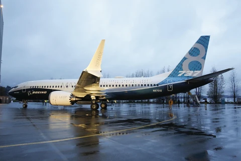 Máy bay Boeing 737 MAX tại nhà máy ở Renton, Washington, Mỹ. (Ảnh: AFP/TTXVN)