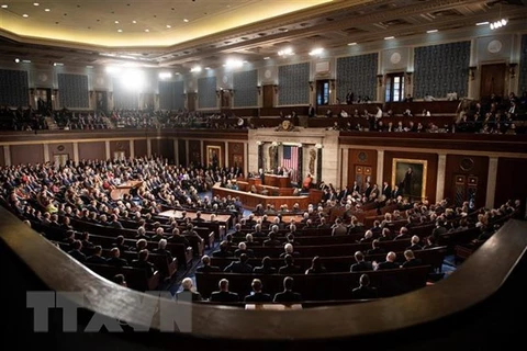 Toàn cảnh một phiên họp Quốc hội Mỹ ở Washington, DC. (Nguồn: AFP/TTXVN) 