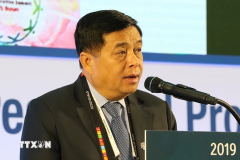Bộ trưởng Bộ Kế hoạch và Đầu tư Việt Nam Nguyễn Chí Dũng. (Ảnh: Hữu Tuyên/TTXVN)