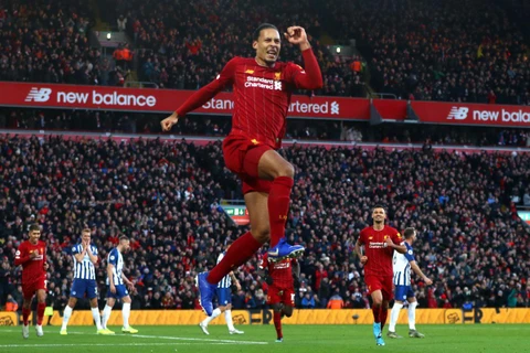 Virgil Van Dijk mang chiến thắng về cho Liverpool. (Nguồn: AP)