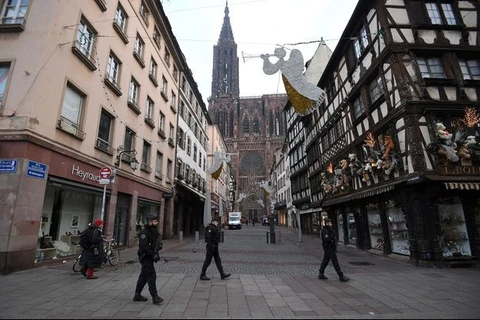 An ninh được kiểm soát tại Strasbourg. (Nguồn: AFP)