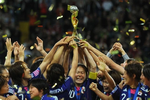 Đội tuyển nữ Nhật Bản vô địch World Cup 2011. (Nguồn: AFP)