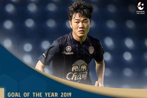 Xuân Trường được vinh danh ở hạng mục Bàn thắng đẹp nhất Thai League 2019.