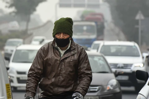 Nhiệt độ ở thủ đô New Delhi có thời điểm xuống còn 2,4 độ. (Nguồn: news18)