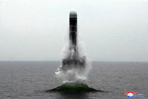 Hình ảnh một vụ phóng tên lửa của Triều Tiên. (Nguồn: KCNA)