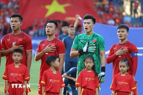 U23 Việt Nam buộc phải thắng để nắm quyền tự quyết ở lượt cuối. (Ảnh: Hoàng Linh/TTXVN)