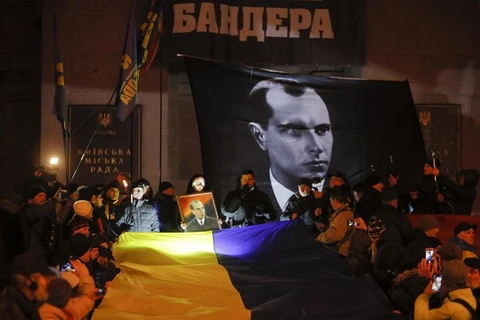 Stepan Bandera, người được tài liệu gọi là trùm 'phát xít Ukraine' và là đặc vụ của Adolf Hitler. (Nguồn: EPA)