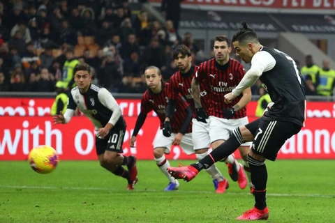 Ronaldo giúp Juventus thoát thua từ chấm 11m. (Nguồn: sempremilan)