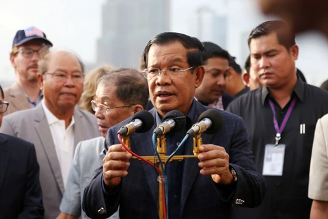 Thủ tướng Campuchia Hun Sen. (Nguồn: Xinhua)