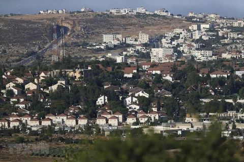 Khu định cư Do Thái Ofra, phía Bắc Ramallah ở Khu Bờ Tây. (Ảnh: AFP/TTXVN)