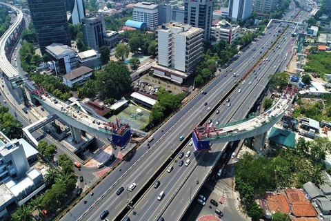 Một góc của thủ đô Jakarta nhìn từ trên cao. (Nguồn: thejakartapost)