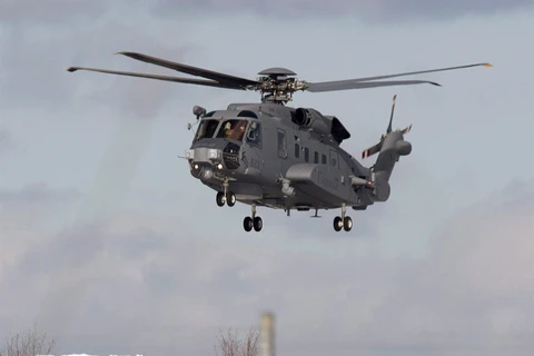 Chiếc máy bay mang số hiệu CH-148 trong cuộc tập trận hồi năm 2015. (Nguồn: citynews.ca)