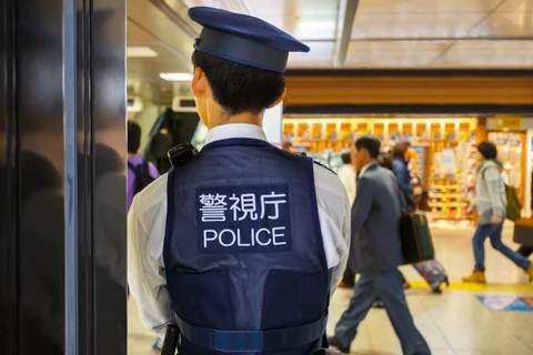 Cảnh sát Nhật Bản làm nhiệm vụ tại Tokyo. (Nguồn: Japan Today)