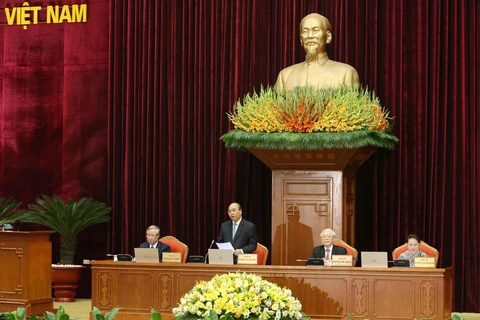Thủ tướng Nguyễn Xuân Phúc điều hành phiên bế mạc. (Ảnh: Phương Hoa/TTXVN)