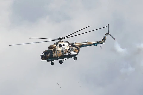 Máy bay trực thăng Mi-8 của quân đội Nga. (Nguồn: TASS)