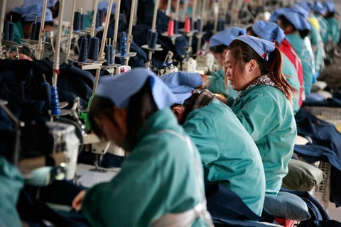 Người lao động tại Trung Quốc. (Nguồn: AFP/Getty Images)