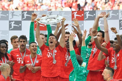 Hình ảnh Bayern vô địch Bundesliga lần thứ 7 liên tiếp và sắp tới là thứ 8. (Nguồn: Getty Images)