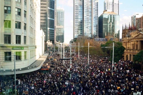 Người biểu tình tại Sydney. (Nguồn: abc.net.au)