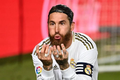 Ramos tiếp tục ghi bàn giúp Real giành chiến thắng. (Nguồn: AFP/Getty Images)