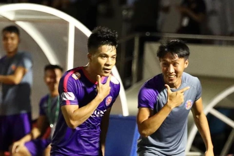 Sài Gòn FC trở lại ngôi đầu V-League. (Nguồn: clbbongdasaigon)