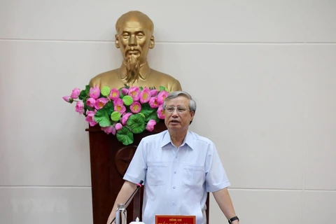 Đồng chí Trần Quốc Vượng, Ủy viên Bộ Chính trị, Thường trực Ban Bí thư. (Ảnh: Nguyễn Thanh/TTXVN)