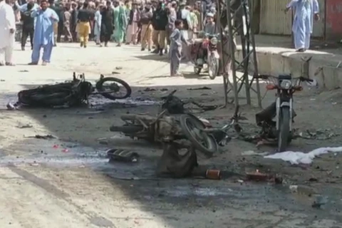Hiện trường vụ tấn công tại Pakistan. (Nguồn: dawn.com)