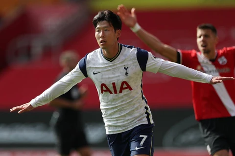 Son Heung-min ghi 4 bàn giúp Tottenham chiến thắng. (Nguồn: Getty Images)