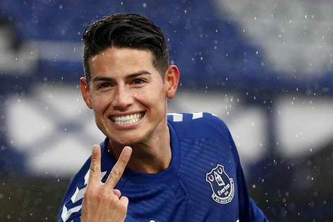 James mang chiến thắng về cho Everton. (Nguồn: Getty Images)