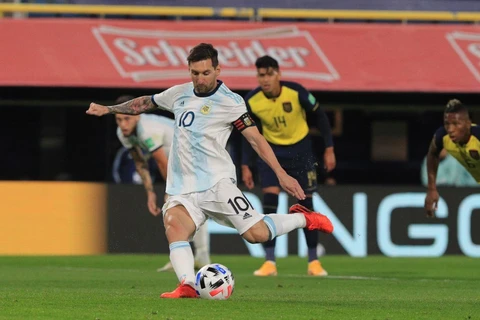 Messi ghi bàn duy nhất giúp Argentina chiến thắng. (Nguồn: Getty Images)