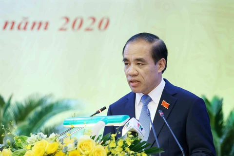 Đồng chí Chẩu Văn Lâm, Ủy viên Trung ương Đảng, Bí thư Tỉnh uỷ Tuyên Quang. (Ảnh: Phương Hoa/TTXVN)