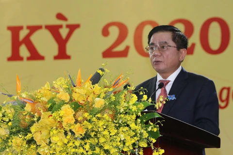 Đồng chí Trần Cẩm Tú phát biểu chỉ đạo tại Đại hội. (Ảnh: Thanh Hòa/TTXVN)