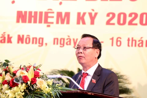 Đồng chí Ngô Thanh Danh, Bí thư Tỉnh ủy Đắk Nông, nhiệm kỳ 2020-2025. (Ảnh: Hưng Thịnh/TTXVN)