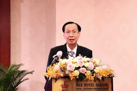 Ông Lê Thanh Liêm, Phó Chủ tịch Thường trực UBND Thành phố Hồ Chí Minh phát biểu. (Ảnh: Xuân Khu/TTXVN)