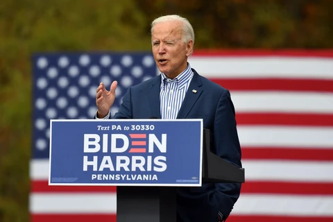 Ứng cử viên Tổng thống đảng Dân chủ Mỹ Joe Biden. (Ảnh: AFP/TTXVN)