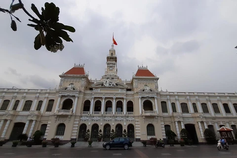 Trụ sở Ủy ban nhân dân Thành phố Hồ Chí Minh được xếp hạng Di tích cấp Quốc gia. (Ảnh: Thu Hương/TTXVN)