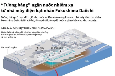 'Tường băng' ngăn nước nhiễm xạ từ nhà máy Fukushima Daiichi