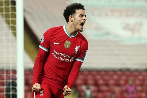 Curtis Jones đưa Liverpool vào vòng 1/8. (Nguồn: Getty Images)