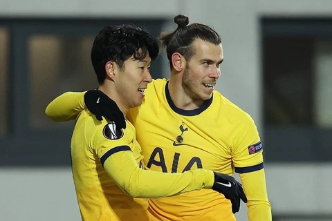 Bale và Son Heung-min cùng ghi bàn giúp Tottenham vào vòng 1/16 Europa League. (Nguồn: Getty Images)