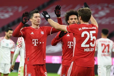 Bayern có chiến thắng hủy diệt ngay trận đầu tiên của năm 2021. (Nguồn: AFP)