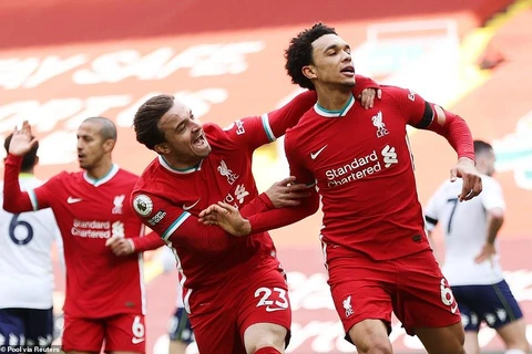 Liverpool áp sát tốp 4 Premier League. (Nguồn: Reuters)