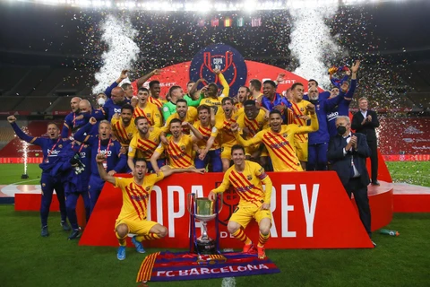 Barcelona lần thứ 31 danh Cúp Nhà Vua. (Nguồn: Getty Images)