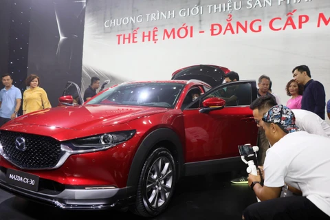 Ra mắt mẫu xe mới Mazda CX-30. (Ảnh: Trần Tĩnh/TTXVN)