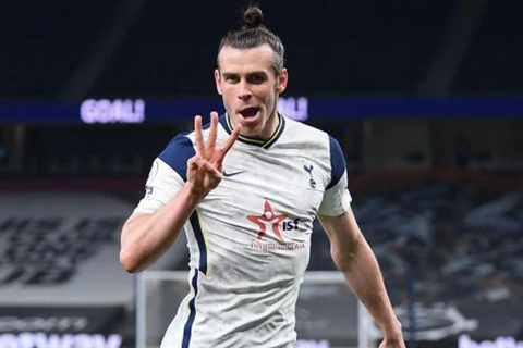 Bale lập hat-trick giúp Tottenham chiến thắng. (Nguồn: Sky)