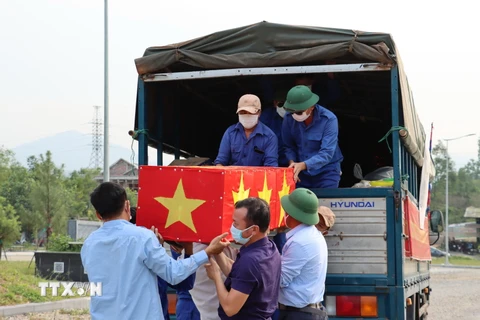 Quảng Bình: Truy điệu và an táng 16 hài cốt liệt sỹ hy sinh tại Lào