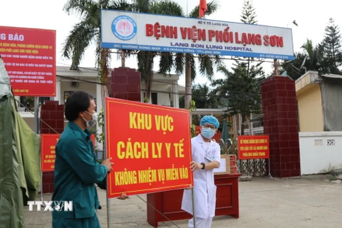 Dịch COVID-19: Dỡ bỏ phong tỏa Bệnh viện Phổi Lạng Sơn