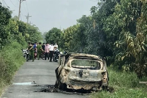 Không khởi tố hình sự vụ xe taxi cháy khiến 1 người tử vong ở An Giang