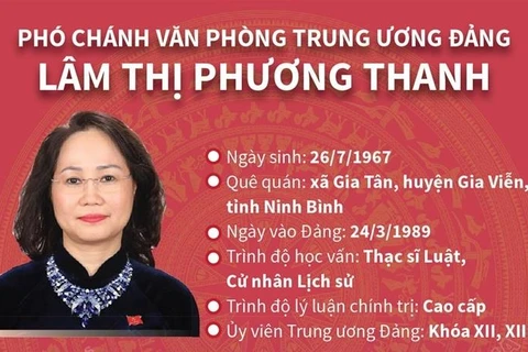 Phó Chánh Văn phòng Trung ương Đảng Lâm Thị Phương Thanh