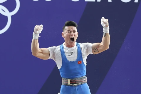 Thạch Kim Tuấn được kỳ vọng sẽ giành huy chương Olympic Tokyo 2020. (Ảnh: Hoàng Linh/TTXVN)